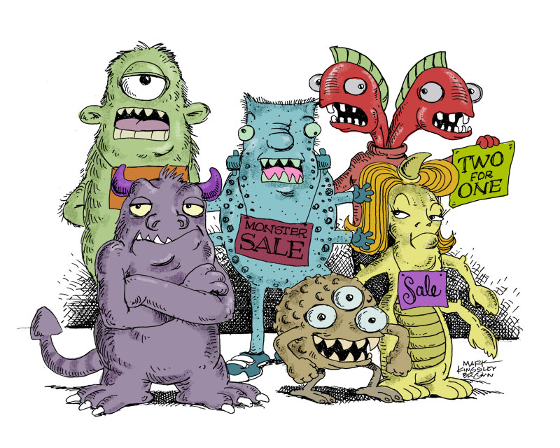 “Monster Sale” Illustration